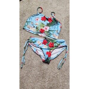 Vintage GUESS tropical bikini